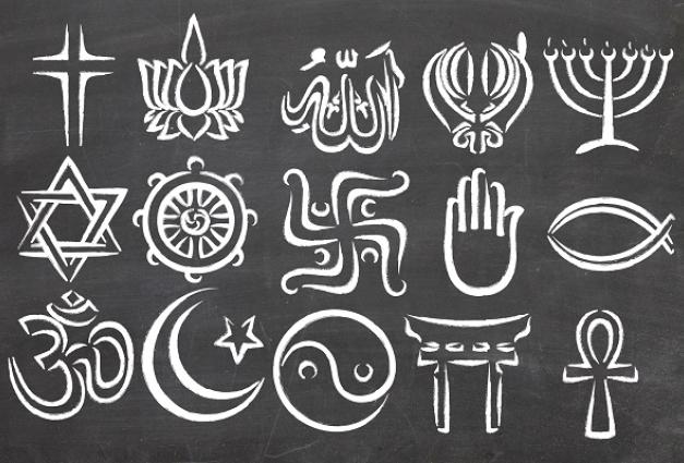 Image of various religious symbols